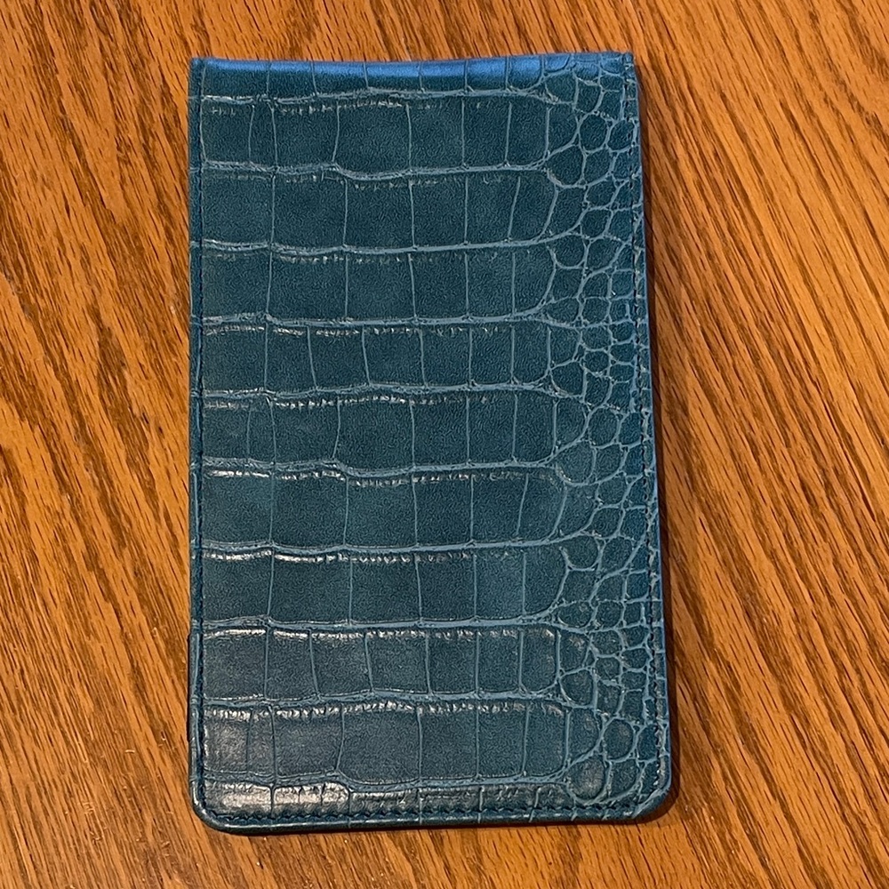 NEW Blue Leather Golf Scorecard Book 🌺